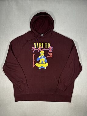 Naruto Shippuden Mens 2XL Ichiraku Ramen Graphic Pullover Hoodie Viz Media